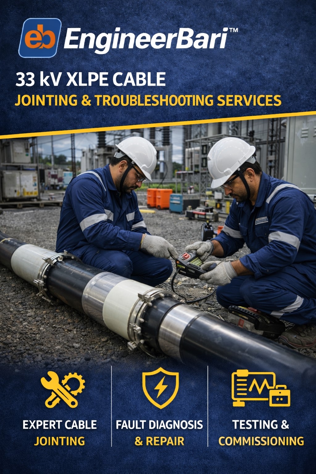 33 kV XLPE Cable Jointing & Troubleshooting Services